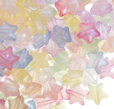 brillan en la oscuridad, estrellas multicolor (50g)