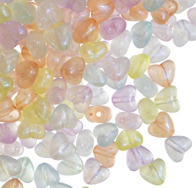 brillan en la oscuridad, corazones multicolor (50g)