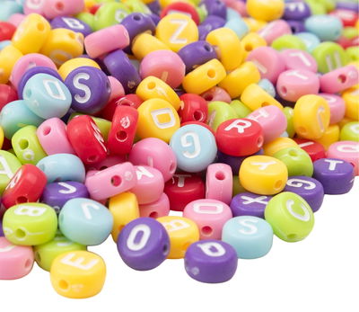 400u aprox letras multicolor (50g)