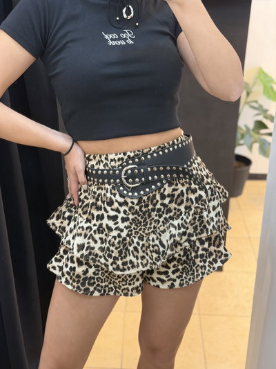 SHORT CON VOLADOS PRINT