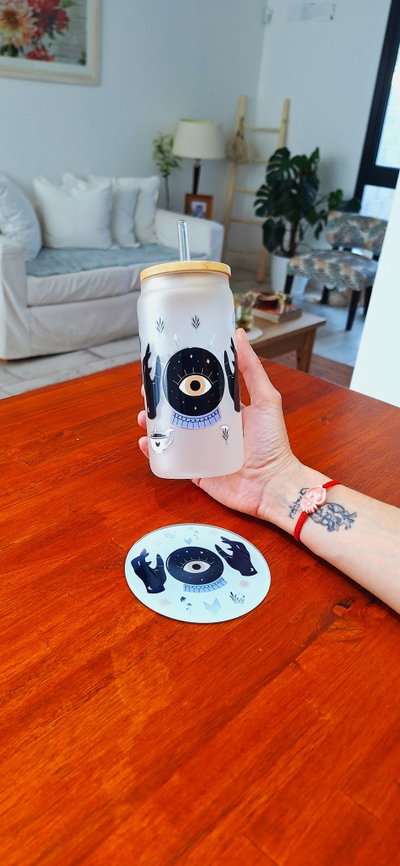 Vaso Vidrio Esmerilado