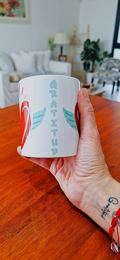 Taza de Ceramica Corazon Gratitud