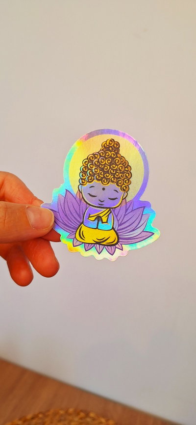 Sticker Holográfico Budita Bebé