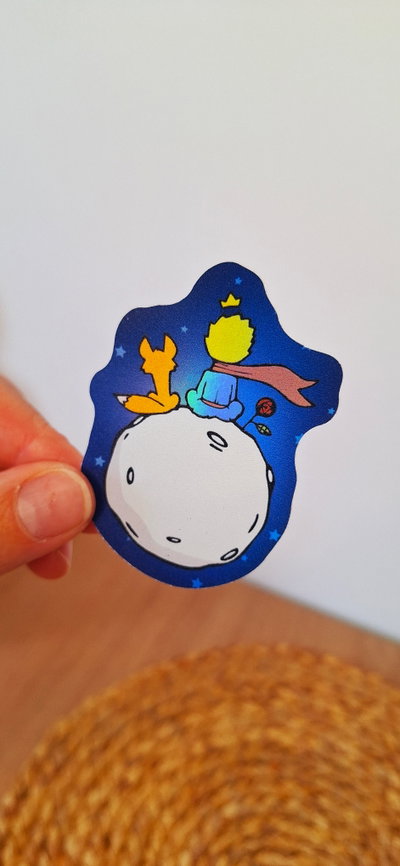 Sticker Holográfico El Principito Lunar
