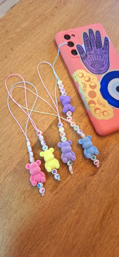 Colgante Para Celular Osito de Felpa