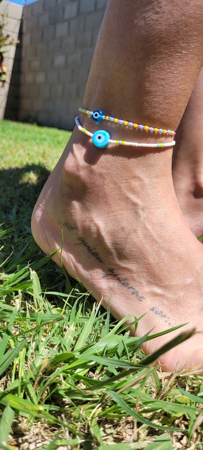 Tobillera multicolor Sky blue 
