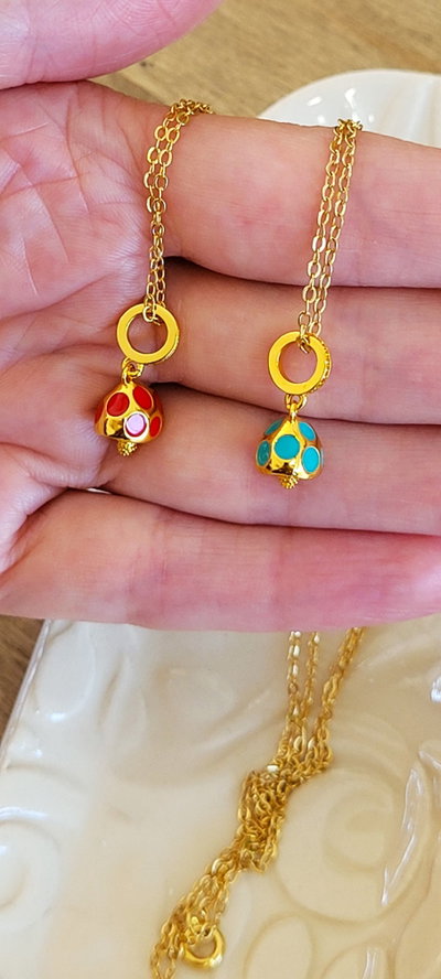 Collar Honguito Pandor Gold 