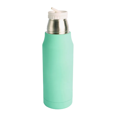 Termo de Acero Doble Pared 750ml Verde Claro