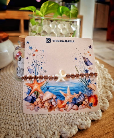 Tobillera tejida Estrella de Mar