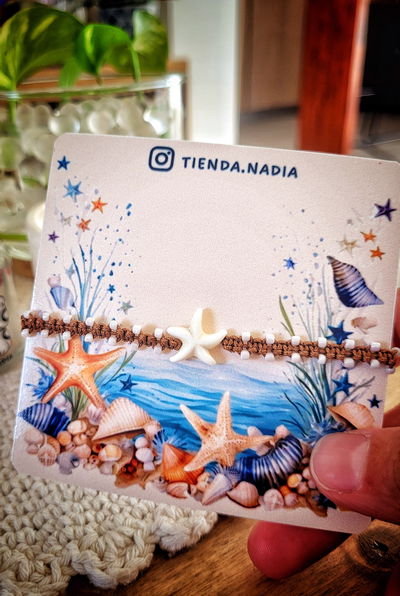 Tobillera tejida Estrella de Mar