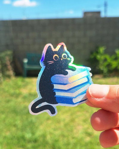 Sticker Gatito Negro