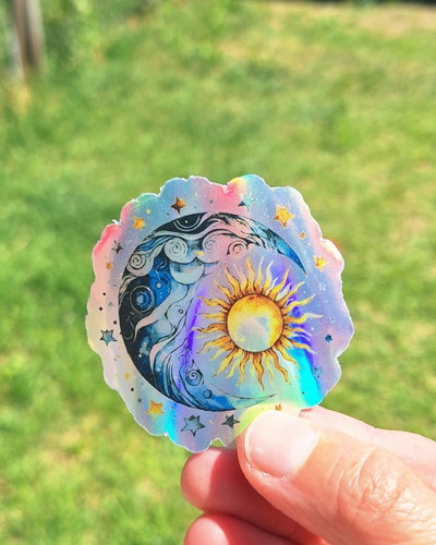 Sticker Sol-luna