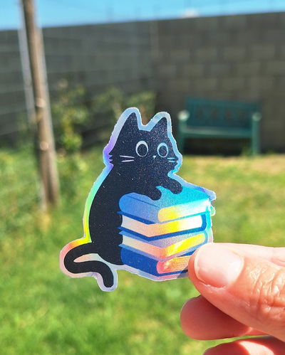 Sticker Gatito Negro