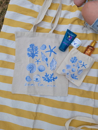 Tote bag y mini bag "Buzios"
