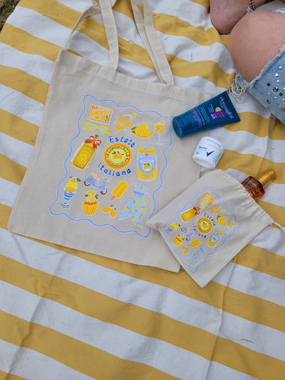 Tote bag y mini bag "the Beach"