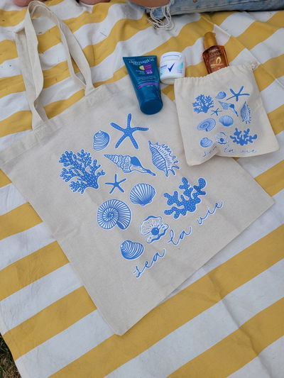 Tote bag y mini bag "Buzios"