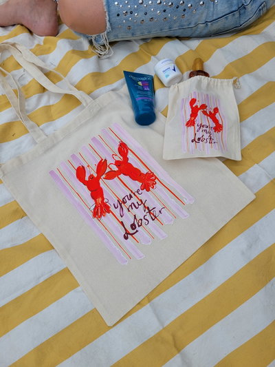 Tote bag y mini bag "Cangrejo"