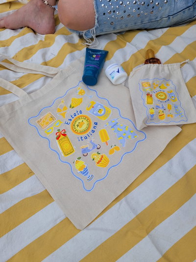 Tote bag y mini bag "the Beach"