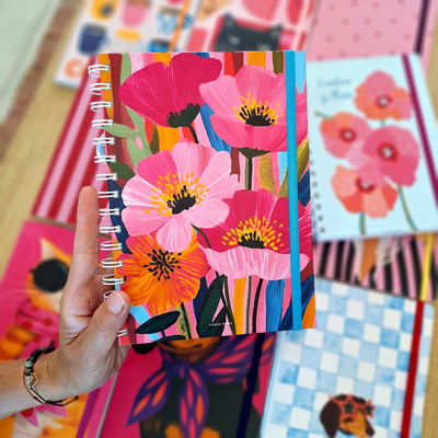 Cuaderno a5 Amapolas 
