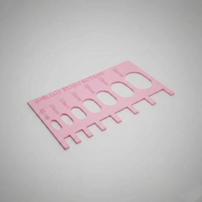Regla Medidora para Anillos de Alambre Doble (Paso 2:1)