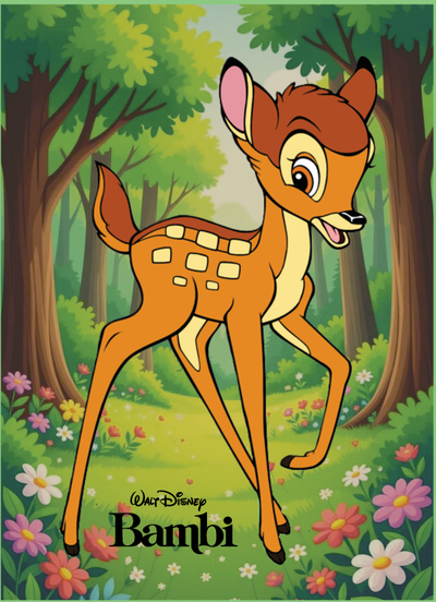 PDF Imprimible Cuaderno A5 Bambi