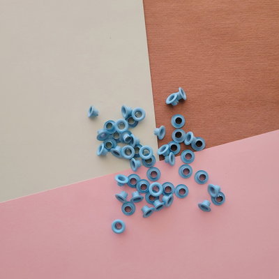 Ojaliillos Aluminio Celeste Pastel