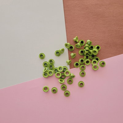 Ojaliillos Aluminio Verde Manzana
