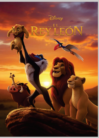 PDF Imprimible Cuaderno A5 El Rey León