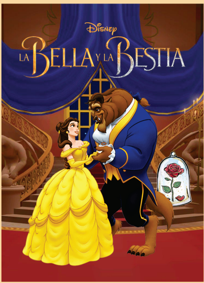 PDF Imprimible Cuaderno A5 La Bella y la Bestia