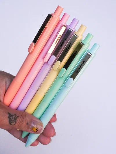Lapicera pastel tinta AZUL x 1 UNIDAD