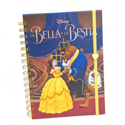 PDF Imprimible Cuaderno A5 La Bella y la Bestia