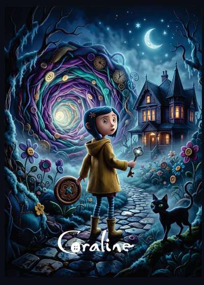 PDF Imprimible Cuaderno A5 Coraline