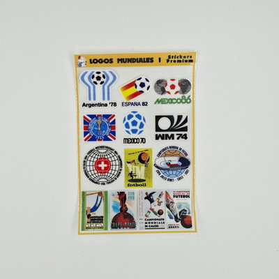 Stickers Premiun uv Logos Mundiales 1