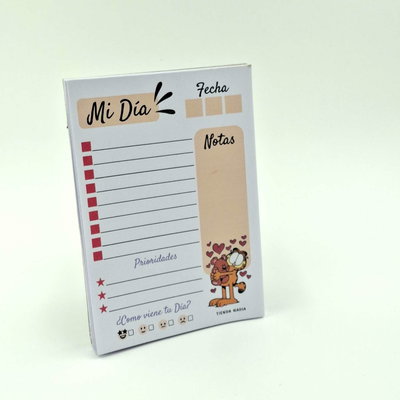 Garfield PDF Imprimible Taco / Block de Nota A6 