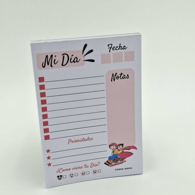 Heidi PDF Imprimible Taco / Block de Nota A6 
