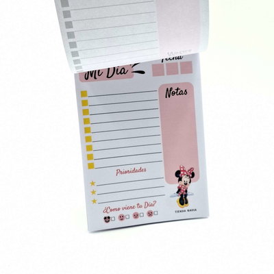 Minnie PDF Imprimible Taco / Block de Nota A6 