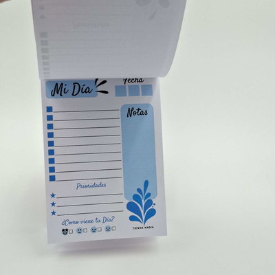 Hojas Multicolor PDF Imprimible Taco / Block de Nota A6 