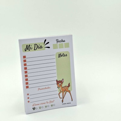 Bambi PDF Imprimible Taco / Block de Nota A6 