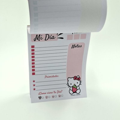  Kitty PDF Imprimible Taco / Block de Nota A6 