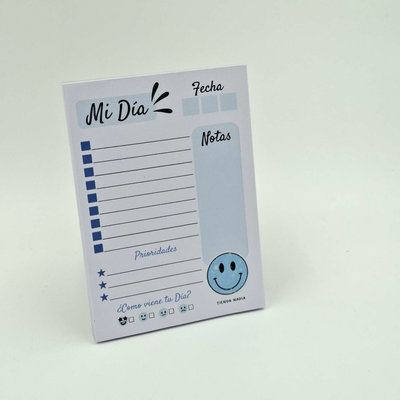 All Blue PDF Imprimible Taco / Block de Nota A6 