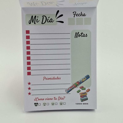 Golosinas Argentinas PDF Imprimible Taco / Block de Nota A6 