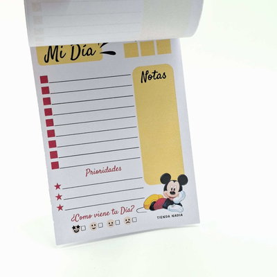 Mickey PDF Imprimible Taco / Block de Nota A6 