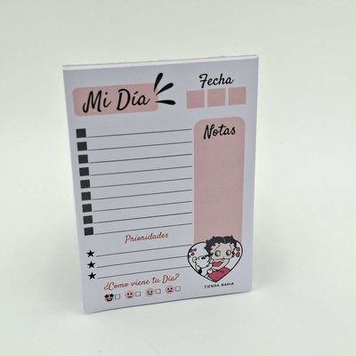 Betty Boo PDF Imprimible Taco / Block de Nota A6 