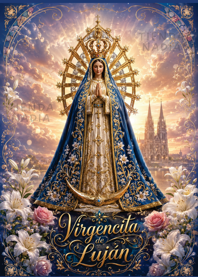 PDF Imprimible Cuaderno A5 Virgen de Lujan