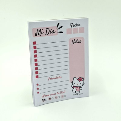  Kitty PDF Imprimible Taco / Block de Nota A6 