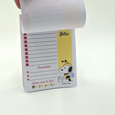 Snoopy PDF Imprimible Taco / Block de Nota A6 