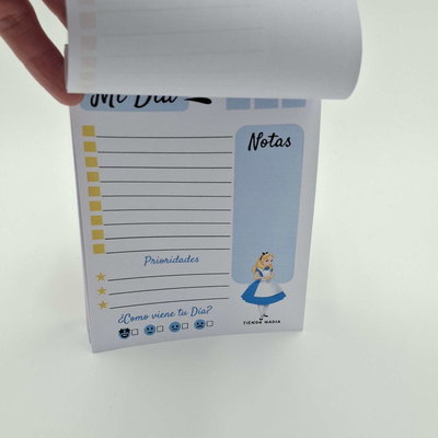 Alicia en el Pais de las Maravillas PDF Imprimible Taco / Block de Nota A6 