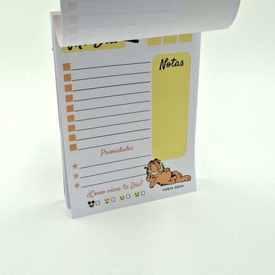 Garfield PDF Imprimible Taco / Block de Nota A6 