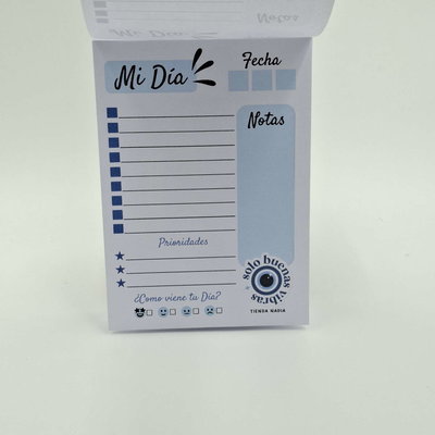All Blue PDF Imprimible Taco / Block de Nota A6 