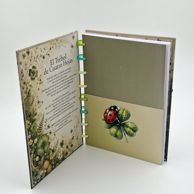 PDF Imprimible Cuaderno A5 Trebol 4 Hojas